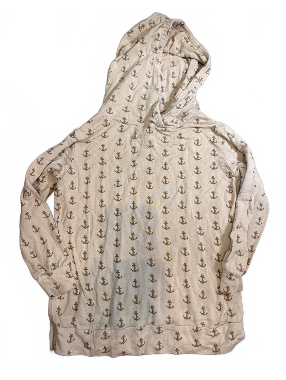 Kate Quinn Neutral Anchor Bamboo Hoodie - 3T